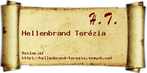 Hellenbrand Terézia névjegykártya
