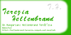terezia hellenbrand business card